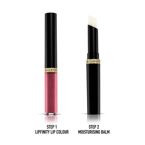Batom Max Factor Lipfinity Lip Colour 330 Essential Burgundy de longa duração em 2 etapas 2,3ml