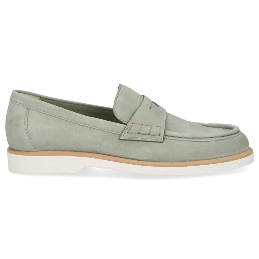 Santoni - Loafer 59818 Veloursleder - grün