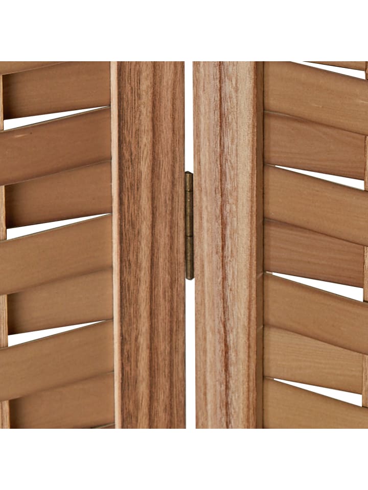 Homestyle4u 3-tlg. Paravent in Braun 120x170 günstig kaufen onesize