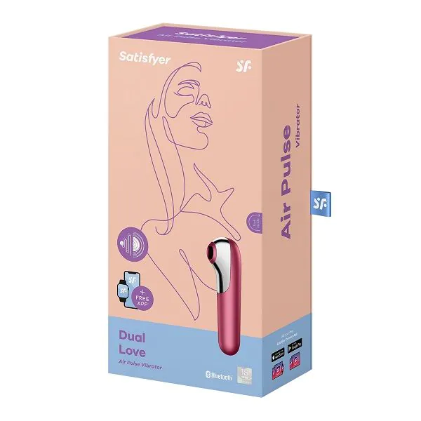 Aplicativo Satisfyer Massage Dual Love Connect Rosa
