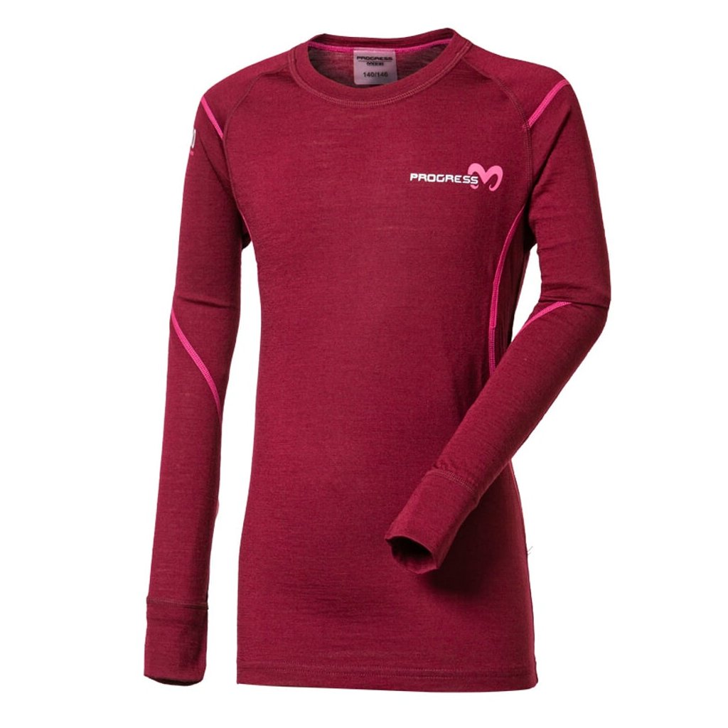 Progress MW NDRD Kinder-Funktionsshirt Plum Highlight