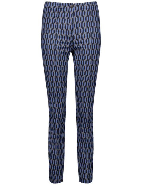 Gemusterte Stretchhose