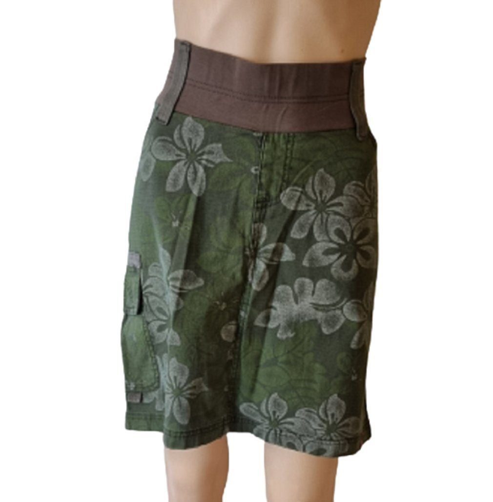 Esprit Umstandsrock K3-22071 olive mit Blumenmuster