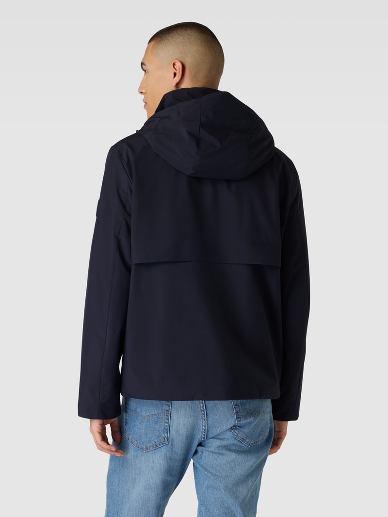 Jacke mit Stehkragen in marineblau