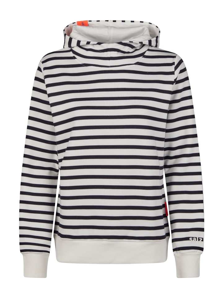 Salzhaut Hoodie TIUTEN in Navy Offwhite günstig kaufen