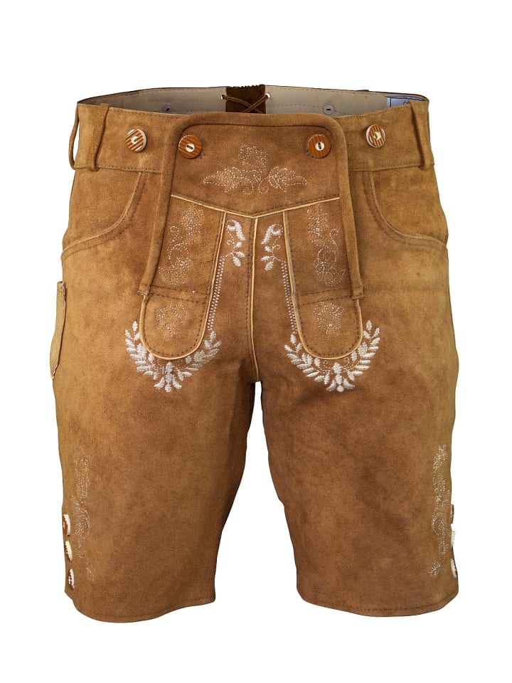 Edelnice Lederhose in hellbraun günstig kaufen