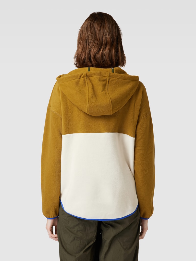 Fleecejacke mit Kapuze Modell 'CLARA' in camel