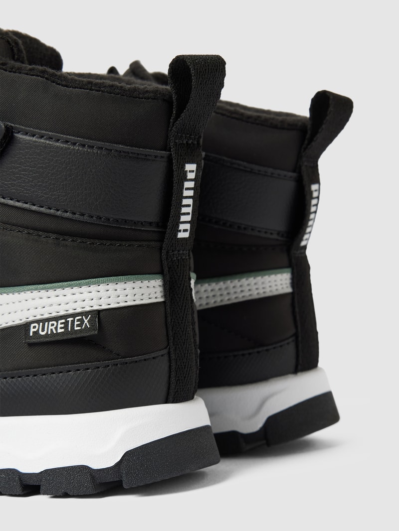 Stiefel mit Label-Detail Modell 'Evolve' in schwarz