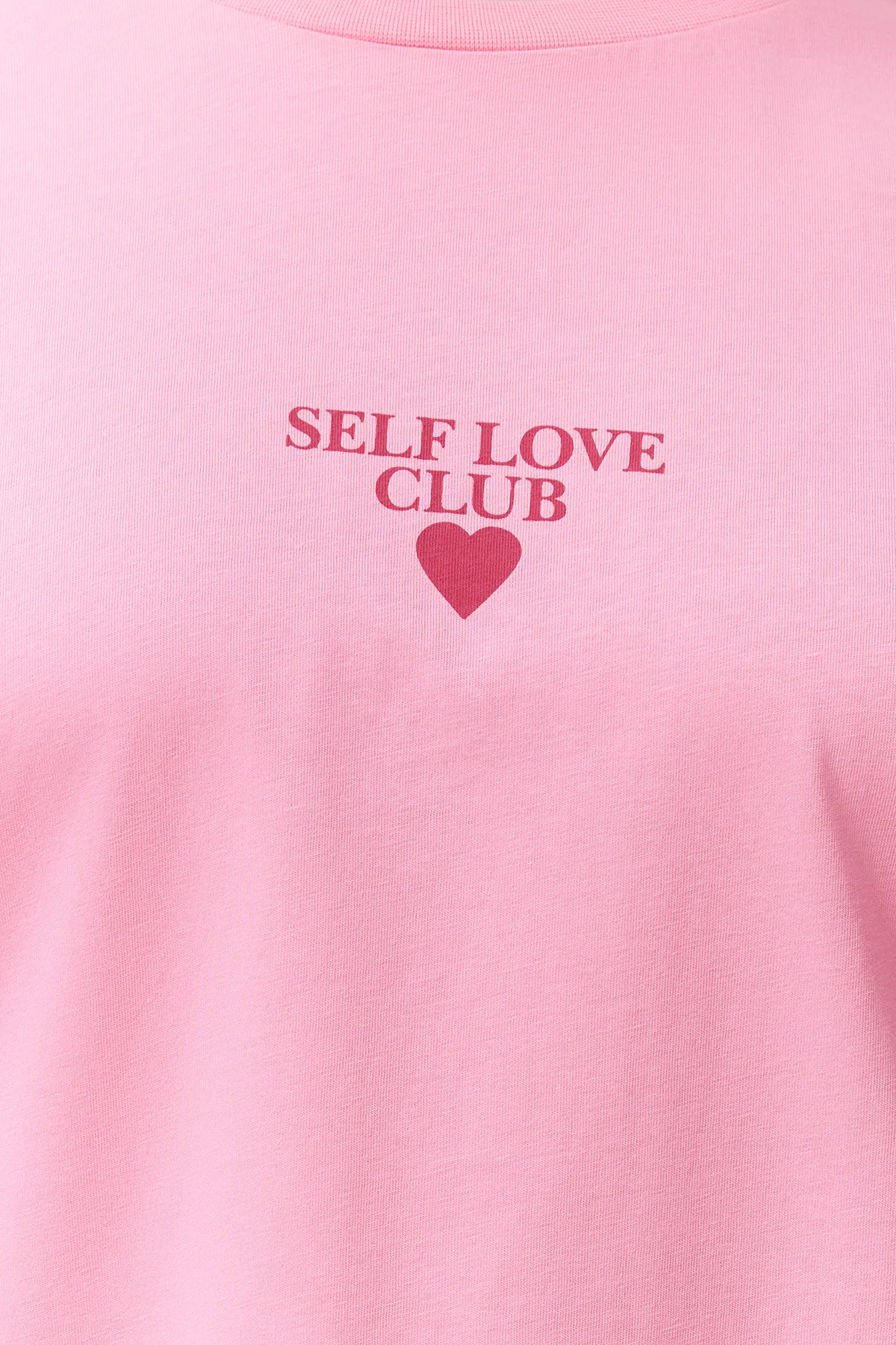Trendyol Curve  Rosa bedrucktes Oversize-Strick-T-Shirt TBSSS24BF00011