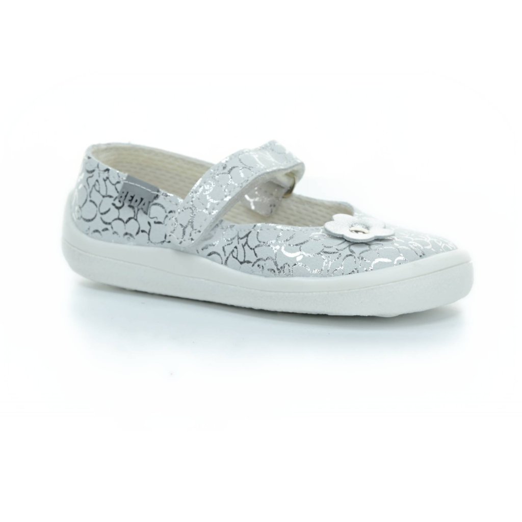 Beda Silberglanz Ballerinas (BF 0001 / BA / Leder)