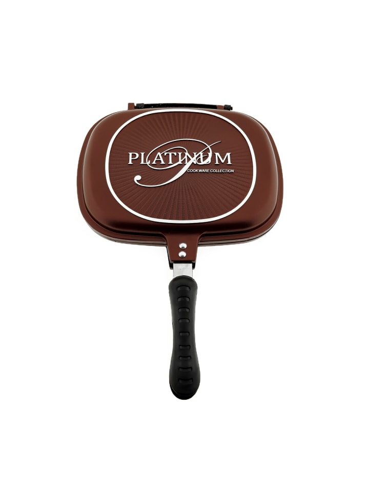 Cheffinger Doppelpfanne in Burgundy Wendepfanne Doppelseitige Pfanne Bratpfanne in Burgundy günstig kaufen onesize