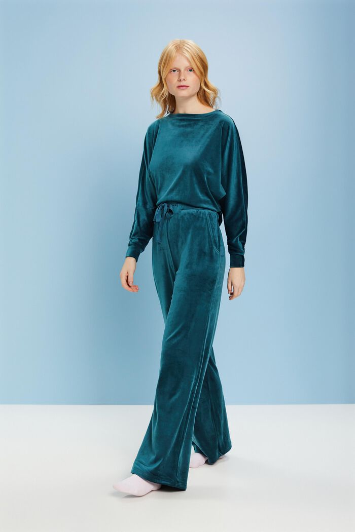 Loungewear-Hose aus Samt