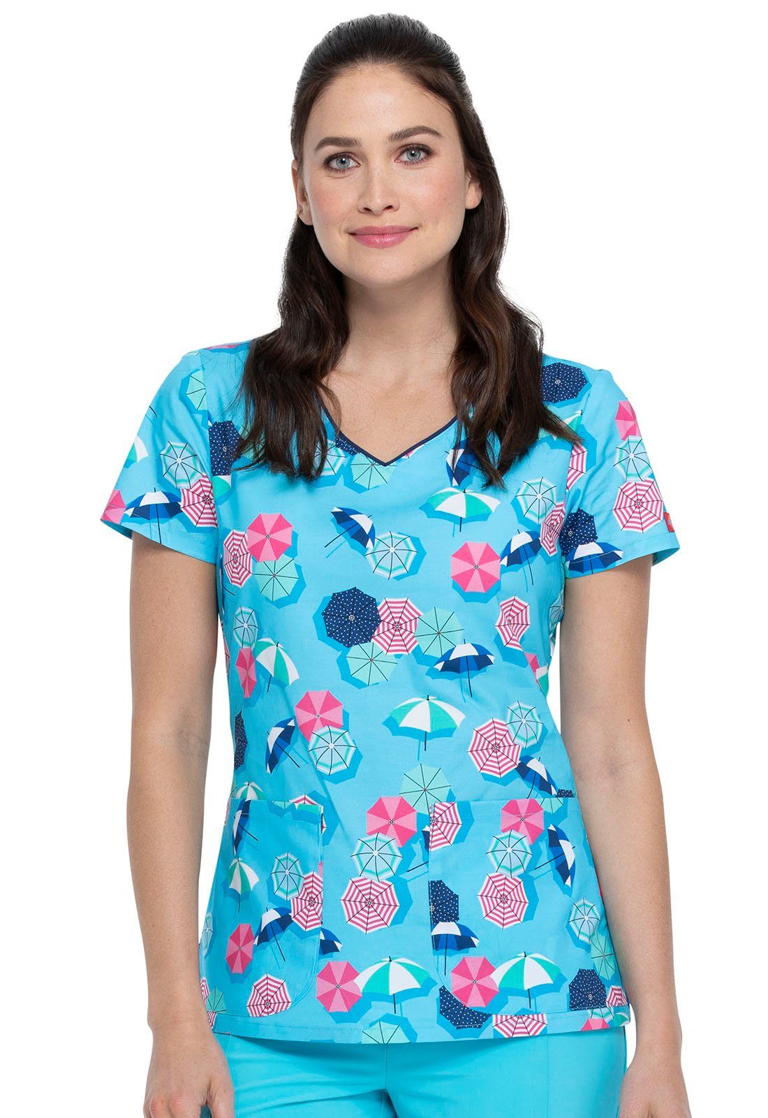 Dickies Funktionsbluse Bunt bedruckter Damen Kasack 