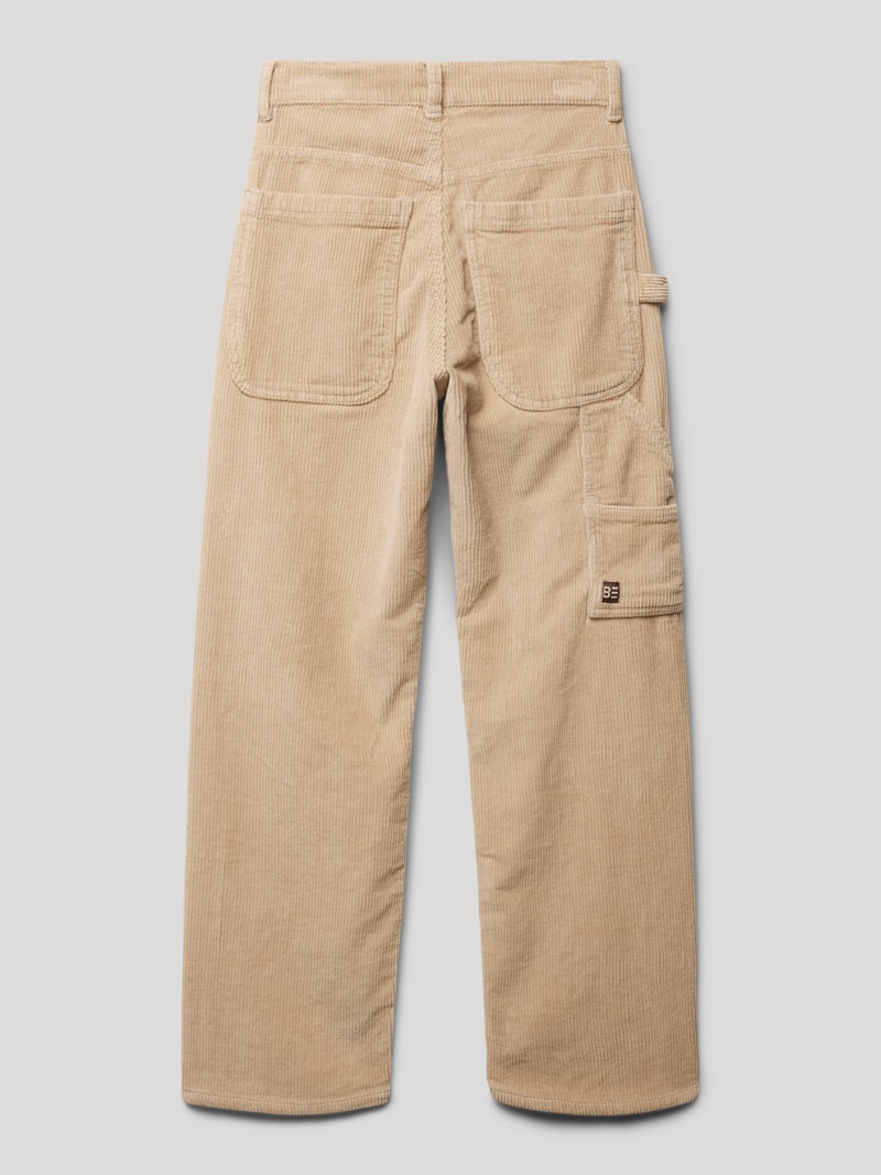Hose aus Cord Modell 'Corduroy' in camel