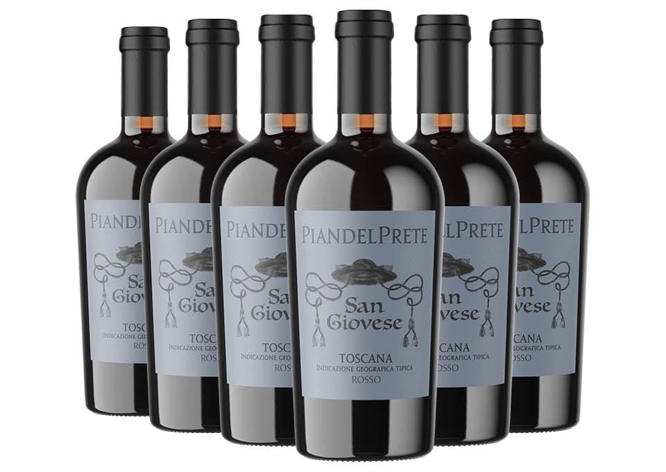 Toscana IGT Rosso Sangiovese 2020 Pian del Prete 6 bouteilles de 0,75 ℓ