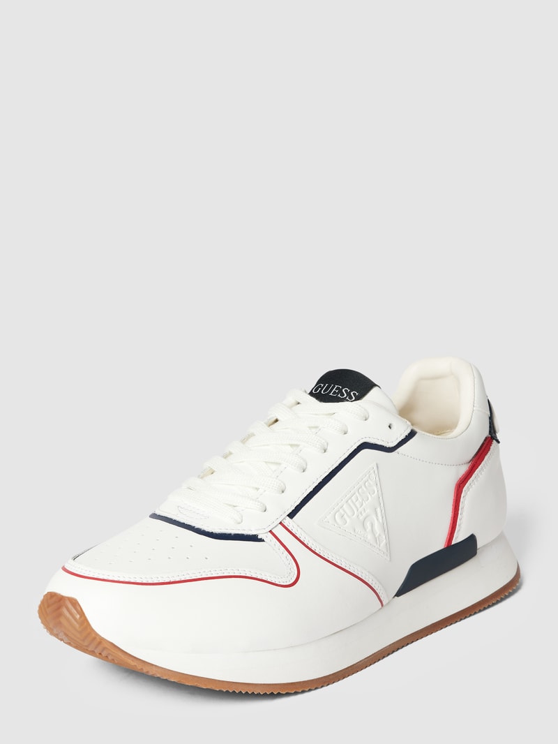 Sneaker mit Label-Patches Modell 'POTENZA' in weiß