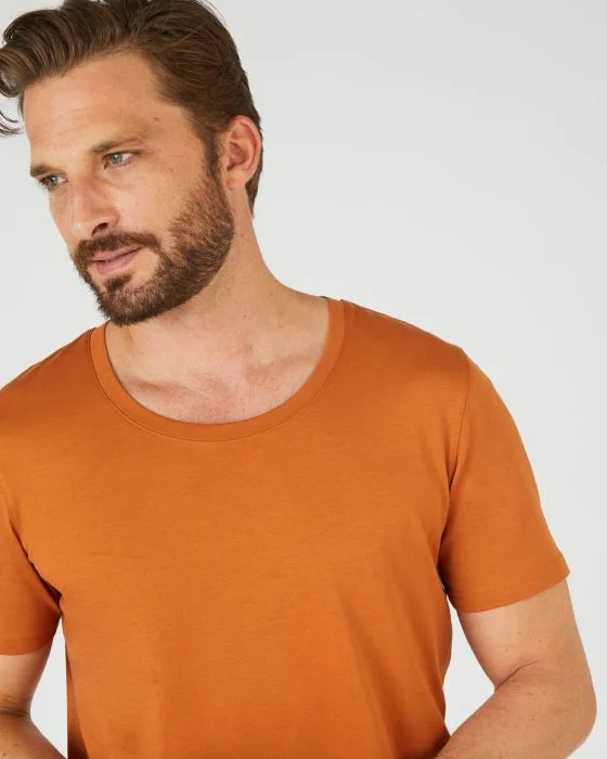 Tee-shirt manches courtes en pur coton pima