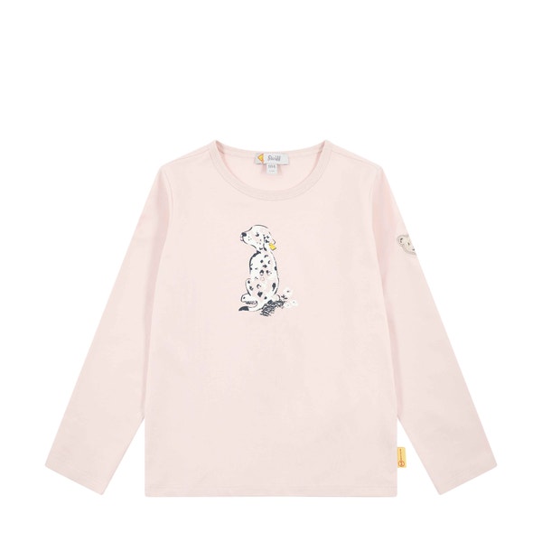 T-Shirt langarm, rosa für Mädchen