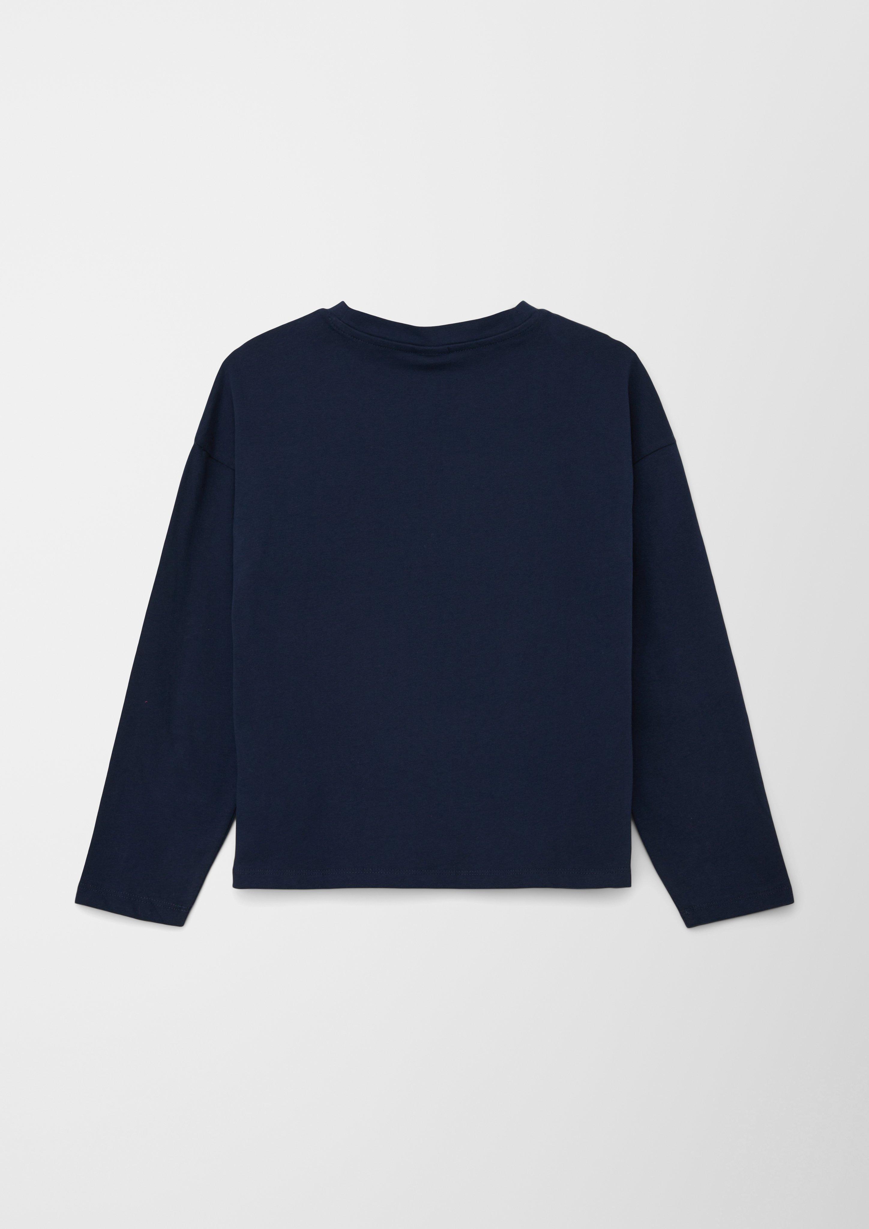 Longsleeve mit gummiertem Frontprint  2119771-5952