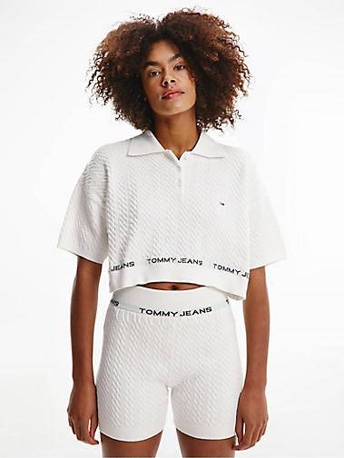 TOMMY-JEANS Damen Strickshorts