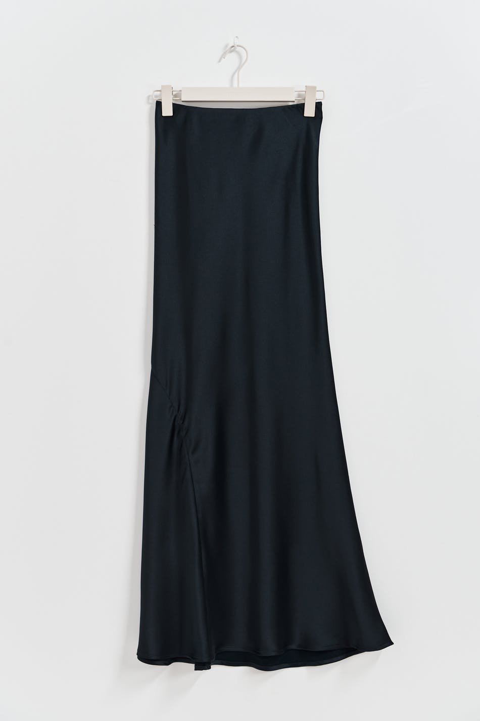 Satin maxi skirt