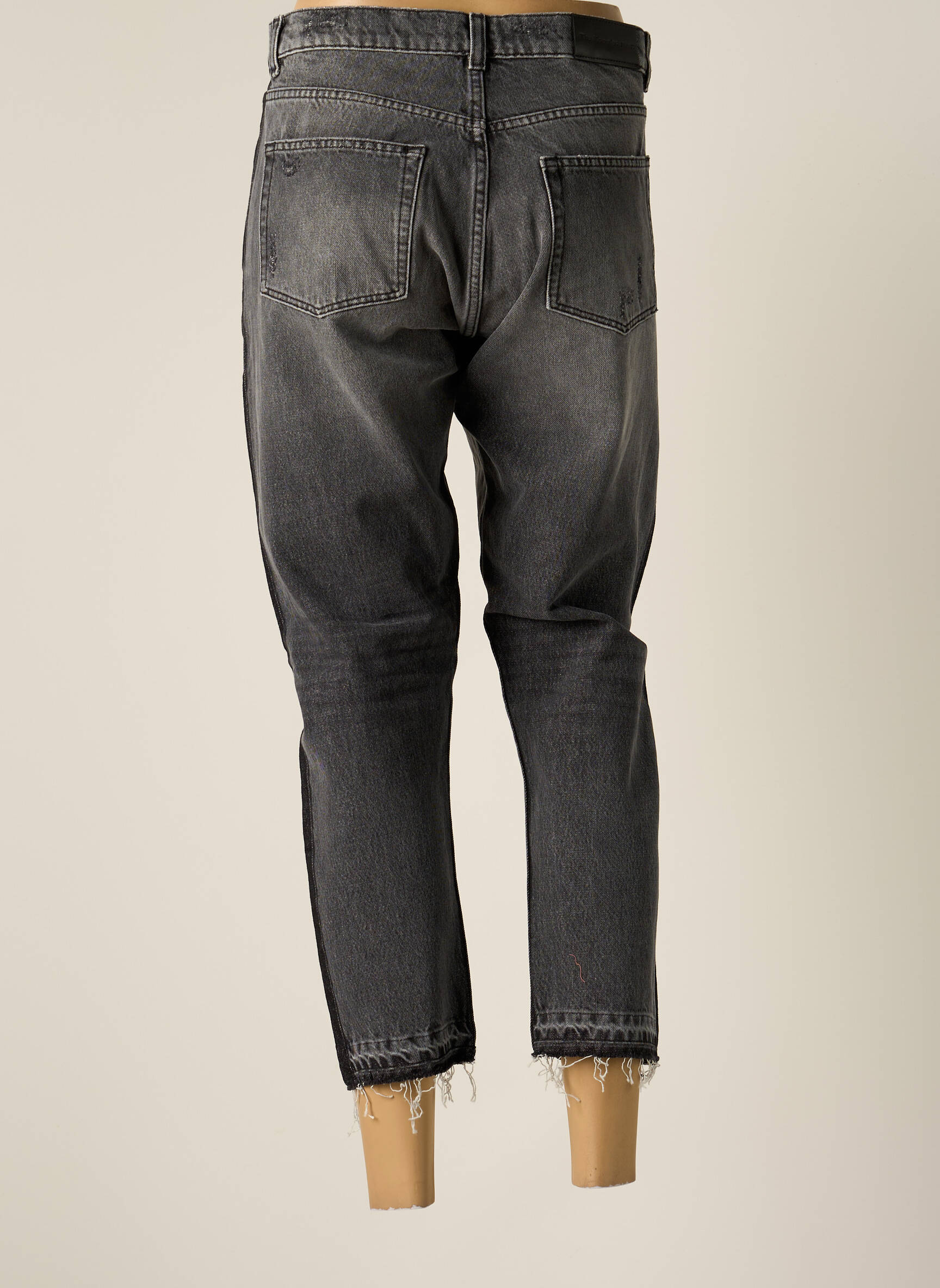 The Kooples Jeans Coupe Droite Femme couleur gris