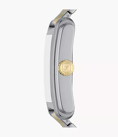 Fossil Uhr Carraway 3-Zeiger-Werk Edelstahl Bicolor