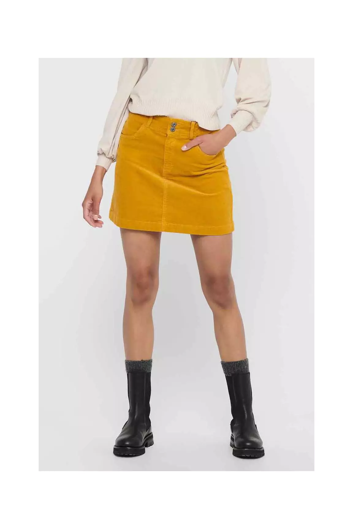 Jacqueline De Yong Jupes Courtes Femme couleur jaune