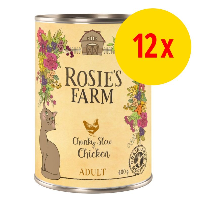 Sparpaket Rosie's Farm Adult 12 x 400 g zu TOP-Preisen | bitiba %