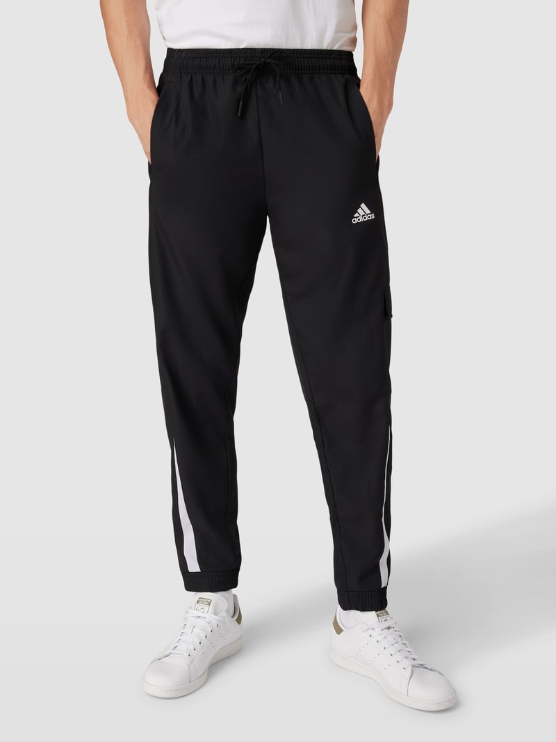 Sweatanzug mit Label-Details in schwarz