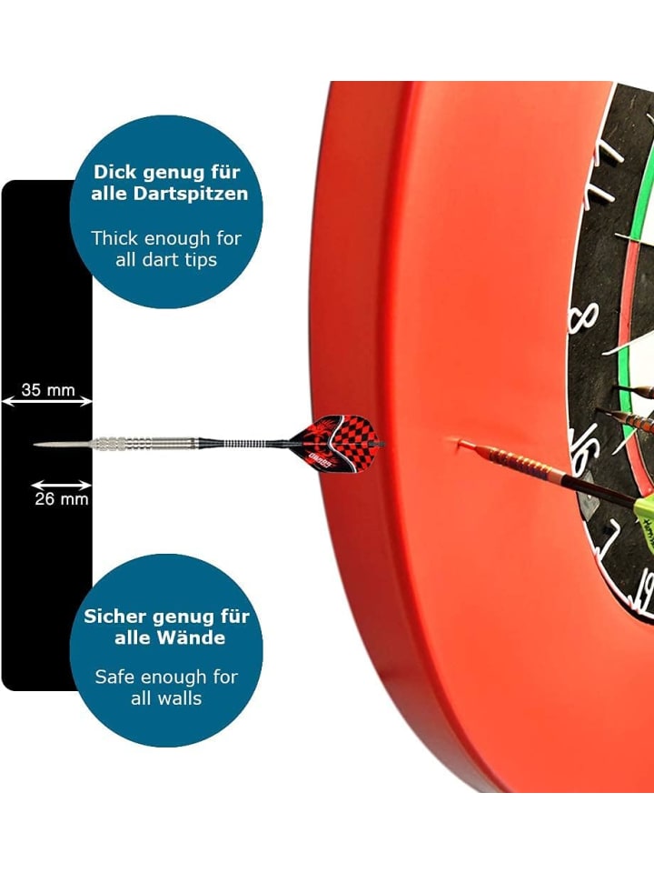 COFI 1453 Dartscheibe für 45 cm in Rot in Rot günstig kaufen onesize