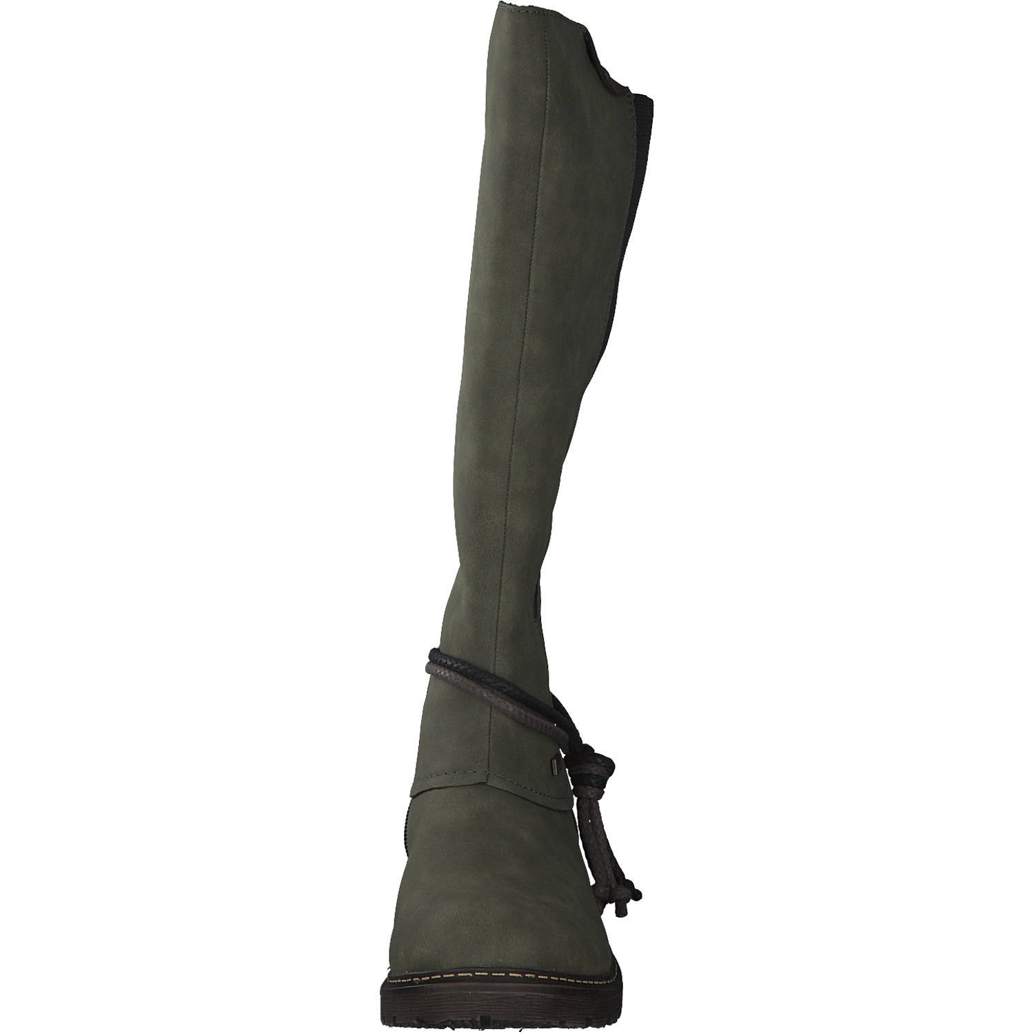 Rieker Z4774, Overknee-Stiefel, Damen, Grün
