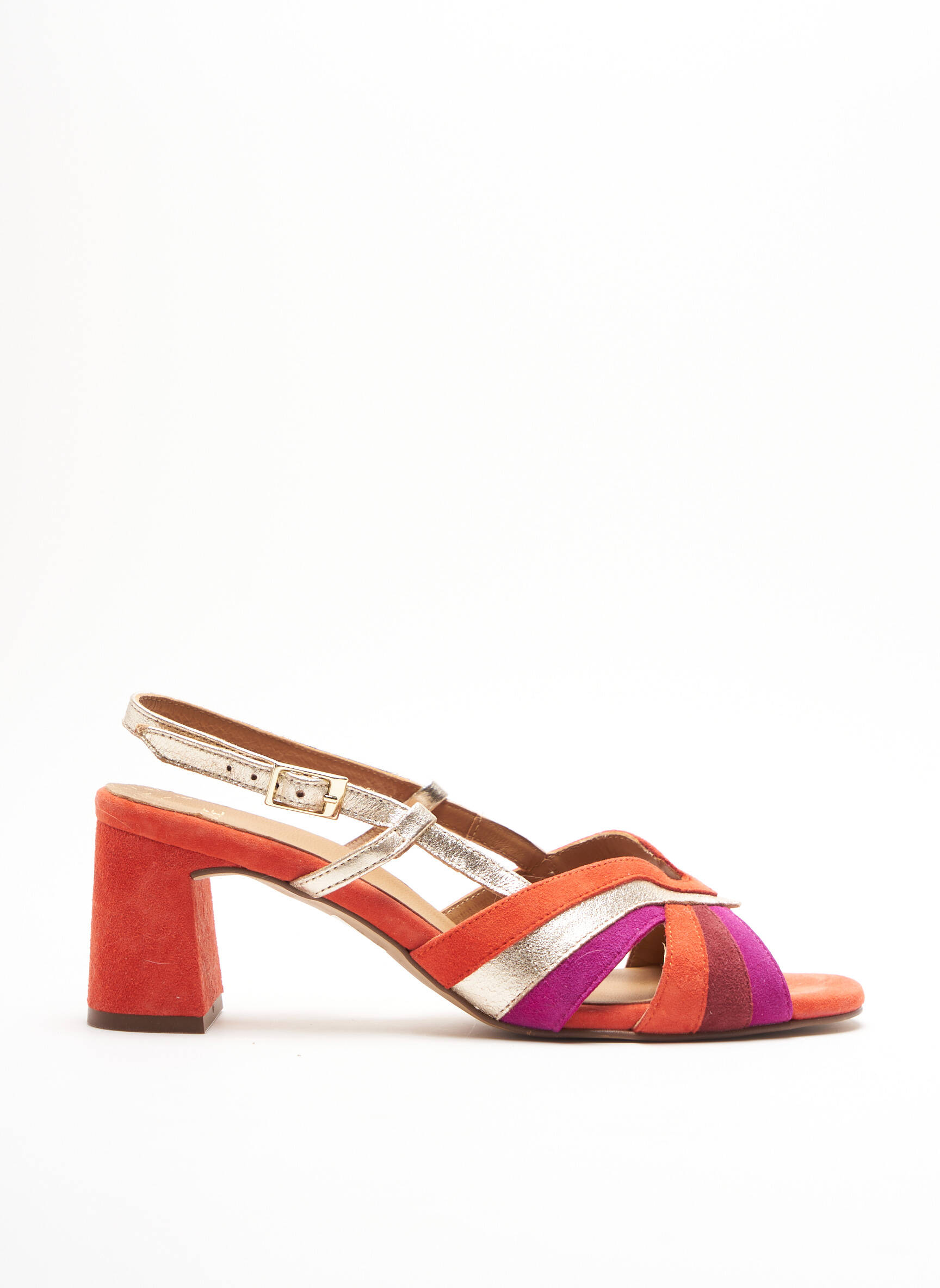 Bocage Sandales Nu Pieds Femme couleur rouge
