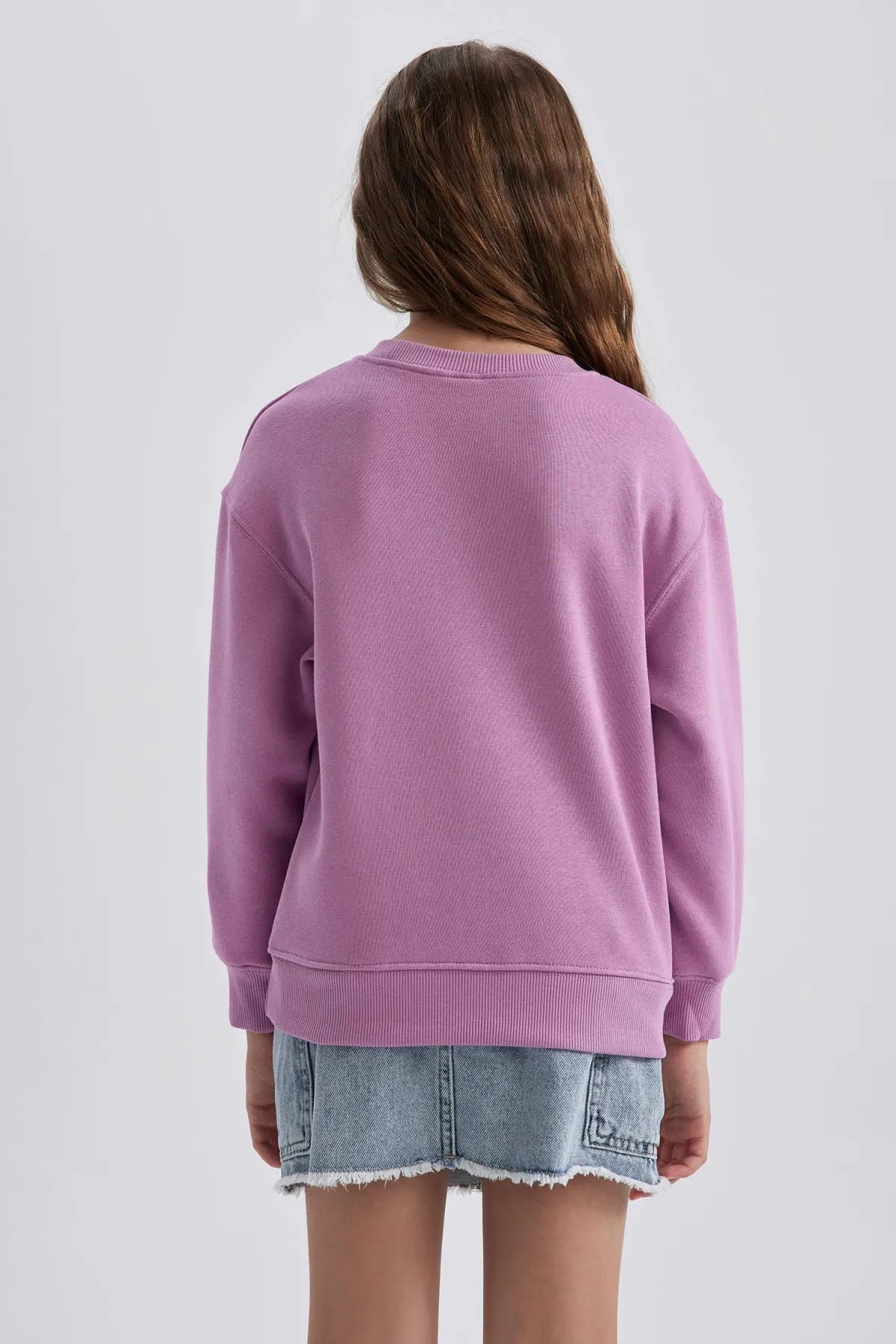 DeFacto  Schul-Sweatshirt mit Rundhalsausschnitt für Mädchen