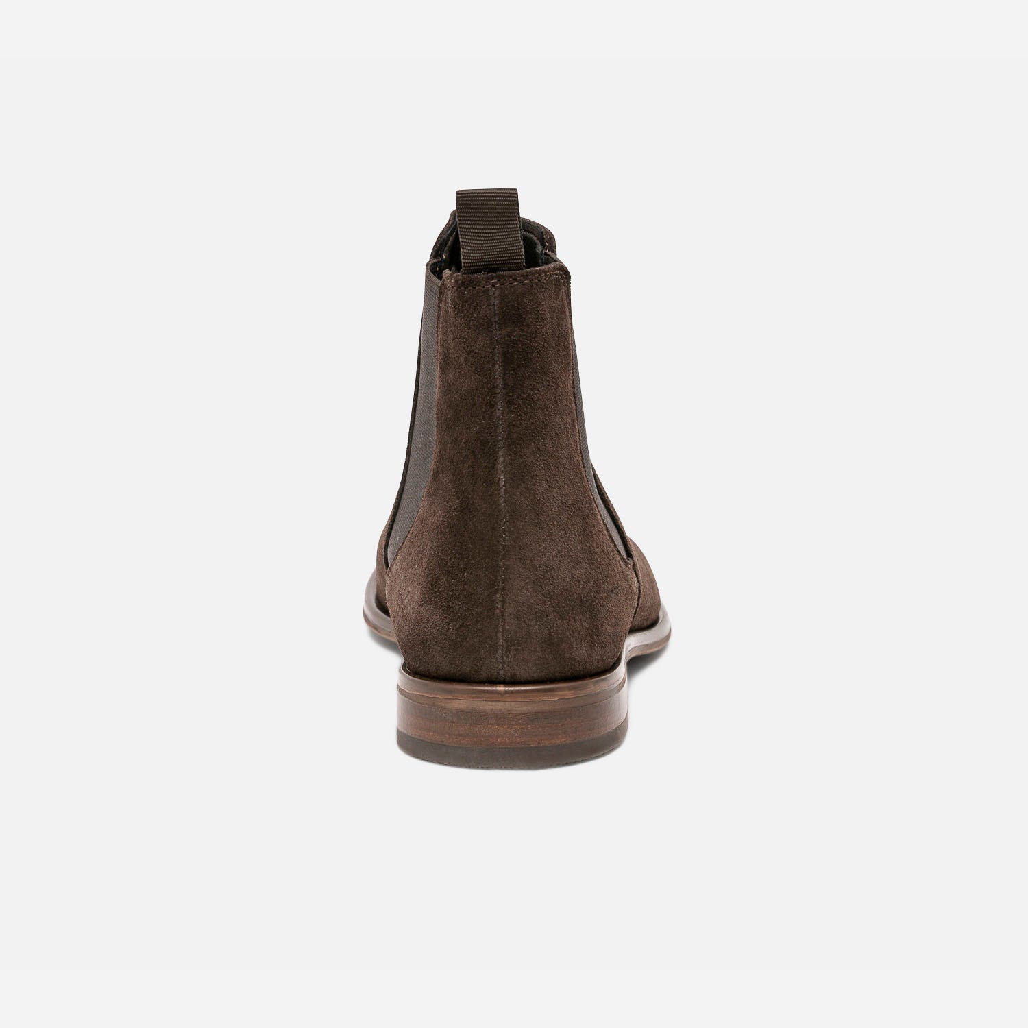 Chelsea boots marron éco-conçu en cuir velours