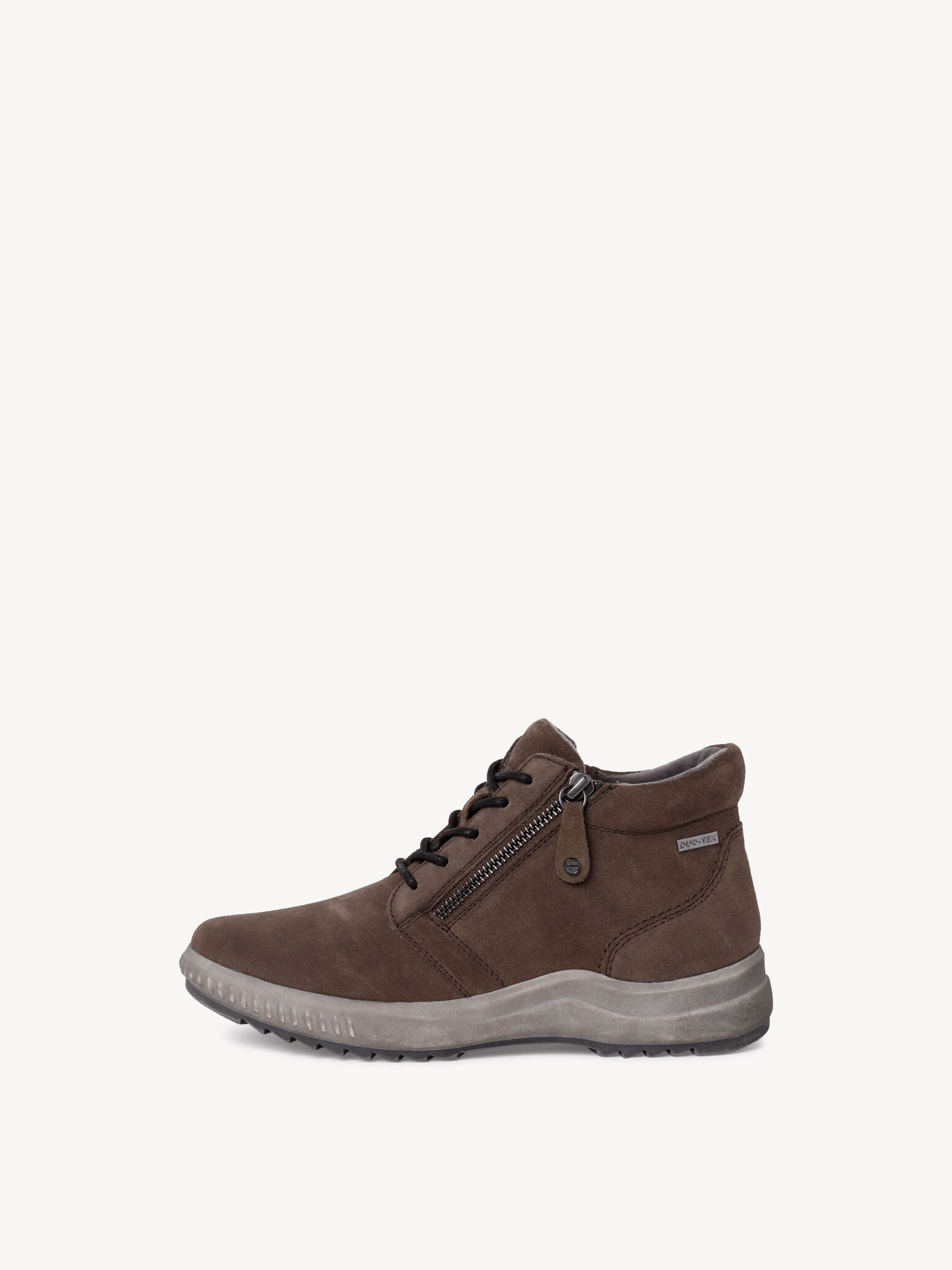 Bottine en cuir - gris