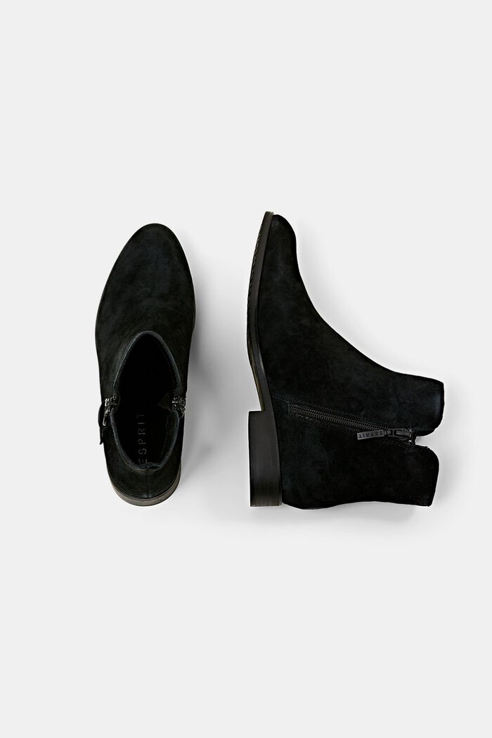 Rauleder-Boots mit Reißverschluss
