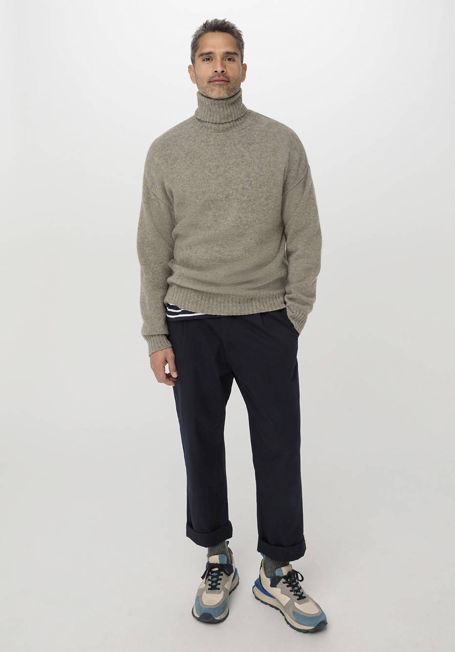 Rollkragen-Pullover aus reinem Yak