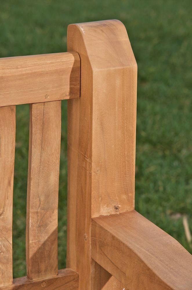 CLP Gartenbank Teakbank Jackson V2, Garten Bank Sitzbank Teak-Holz