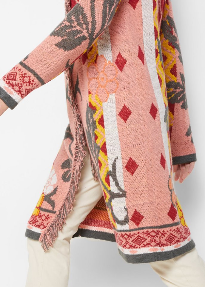 Strickmantel Ethno