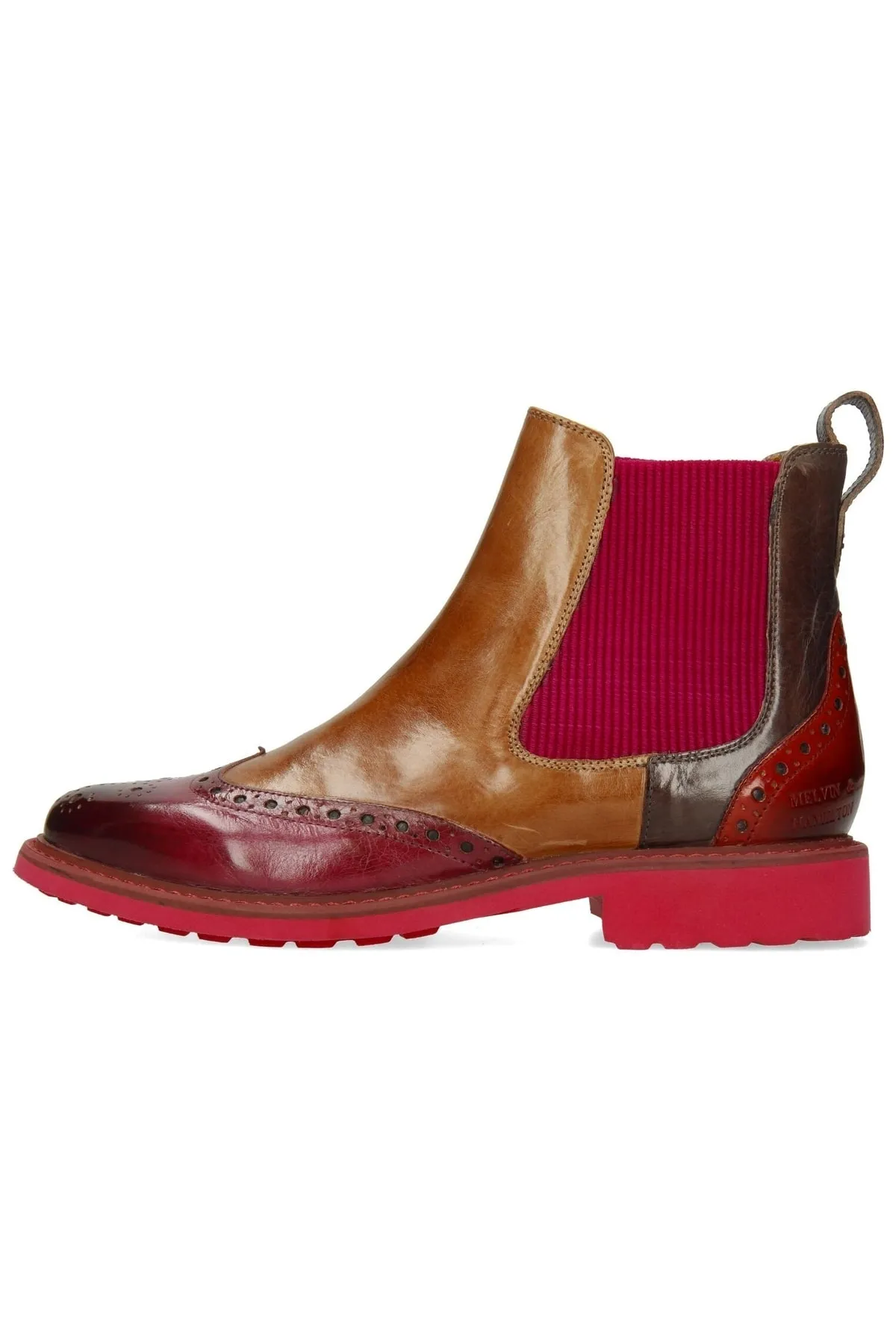 Melvin&Hamilton  Stiefelette - Mehrfarbig - Blockabsatz