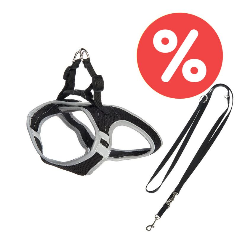 Hunde-Softgeschirr Feel Free + HUNTER Führleine Ecco Sport | bitiba