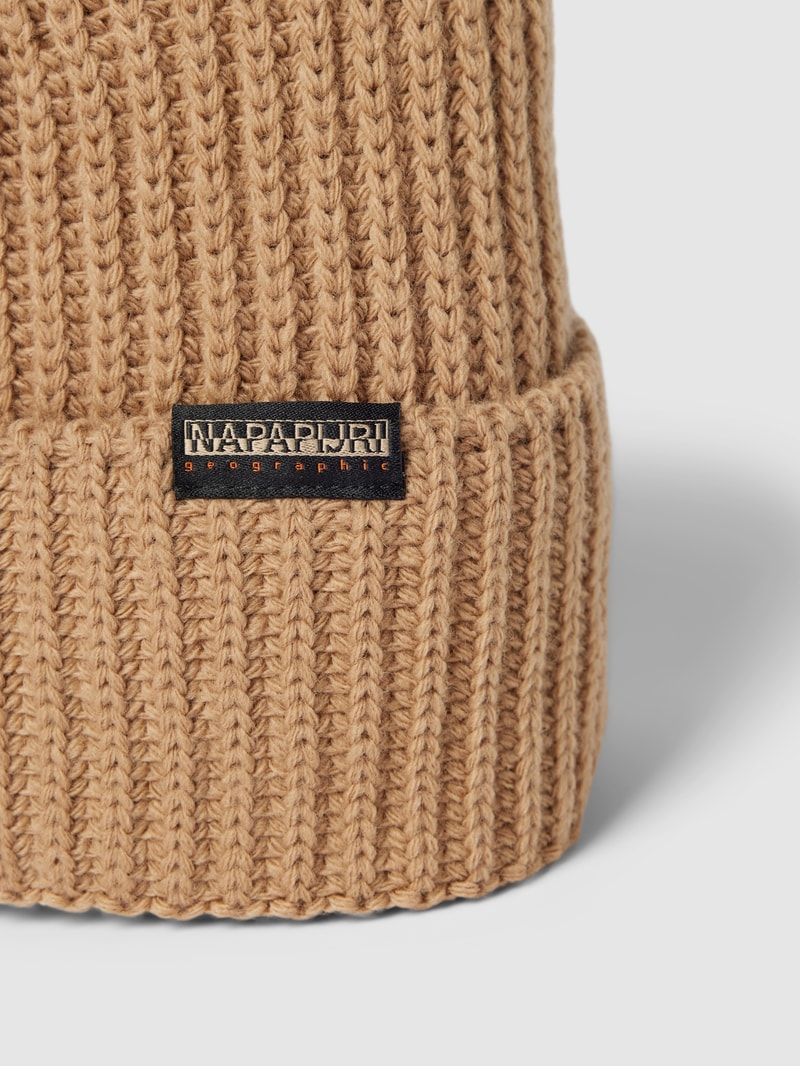 Beanie in Strick-Optik Modell 'FOLI' in camel