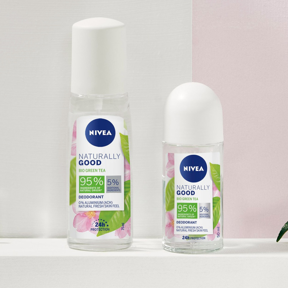 nivea NATURALLY GOOD - Bille Green Tea Bio Déodorant femme