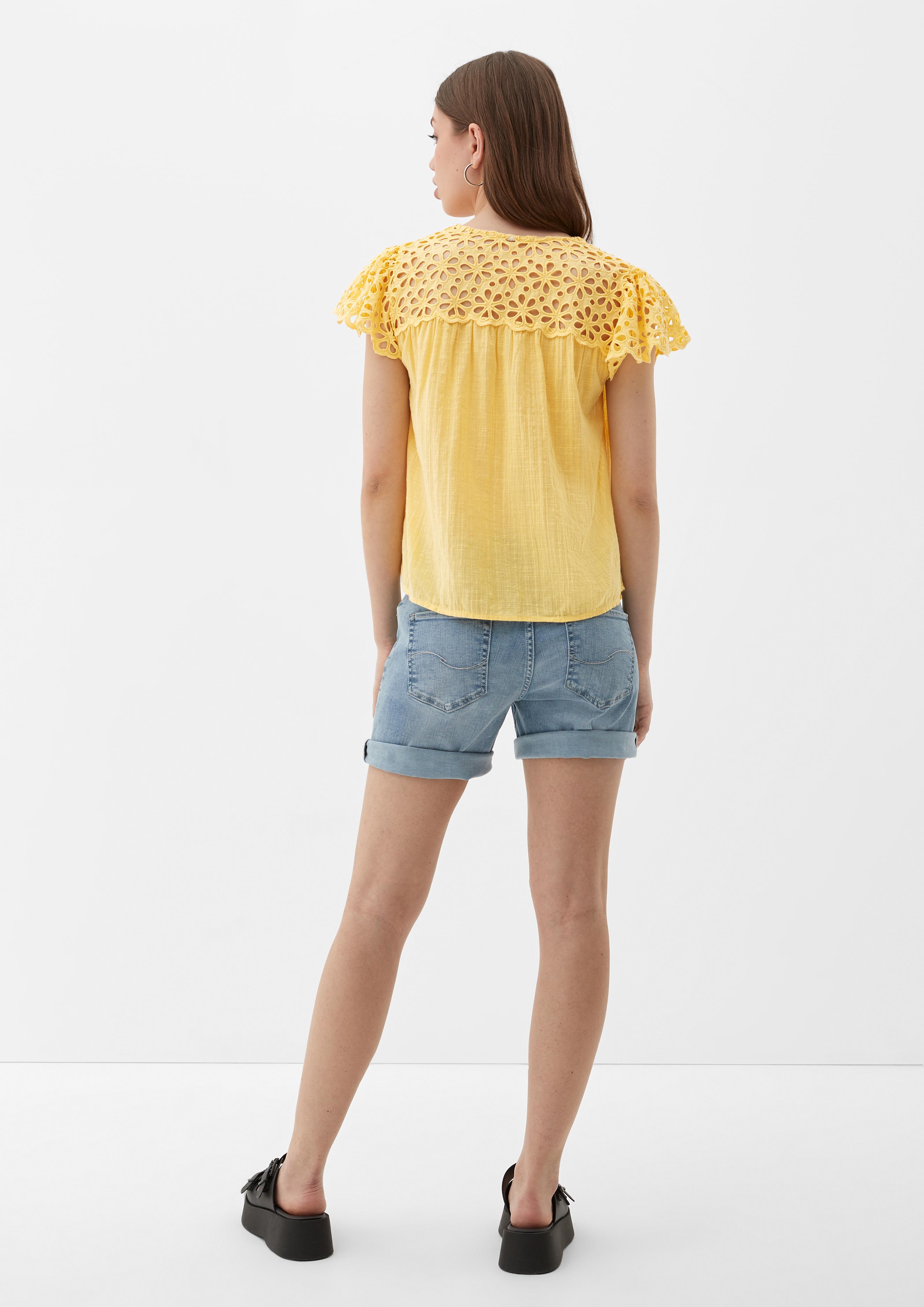 Bluse mit Broderie Anglaise  2125545-1317