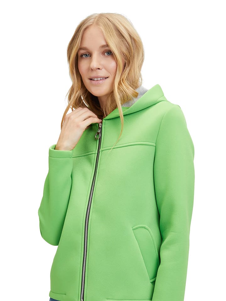 AMBER & JUNE Sweatjacke in Grün günstig kaufen