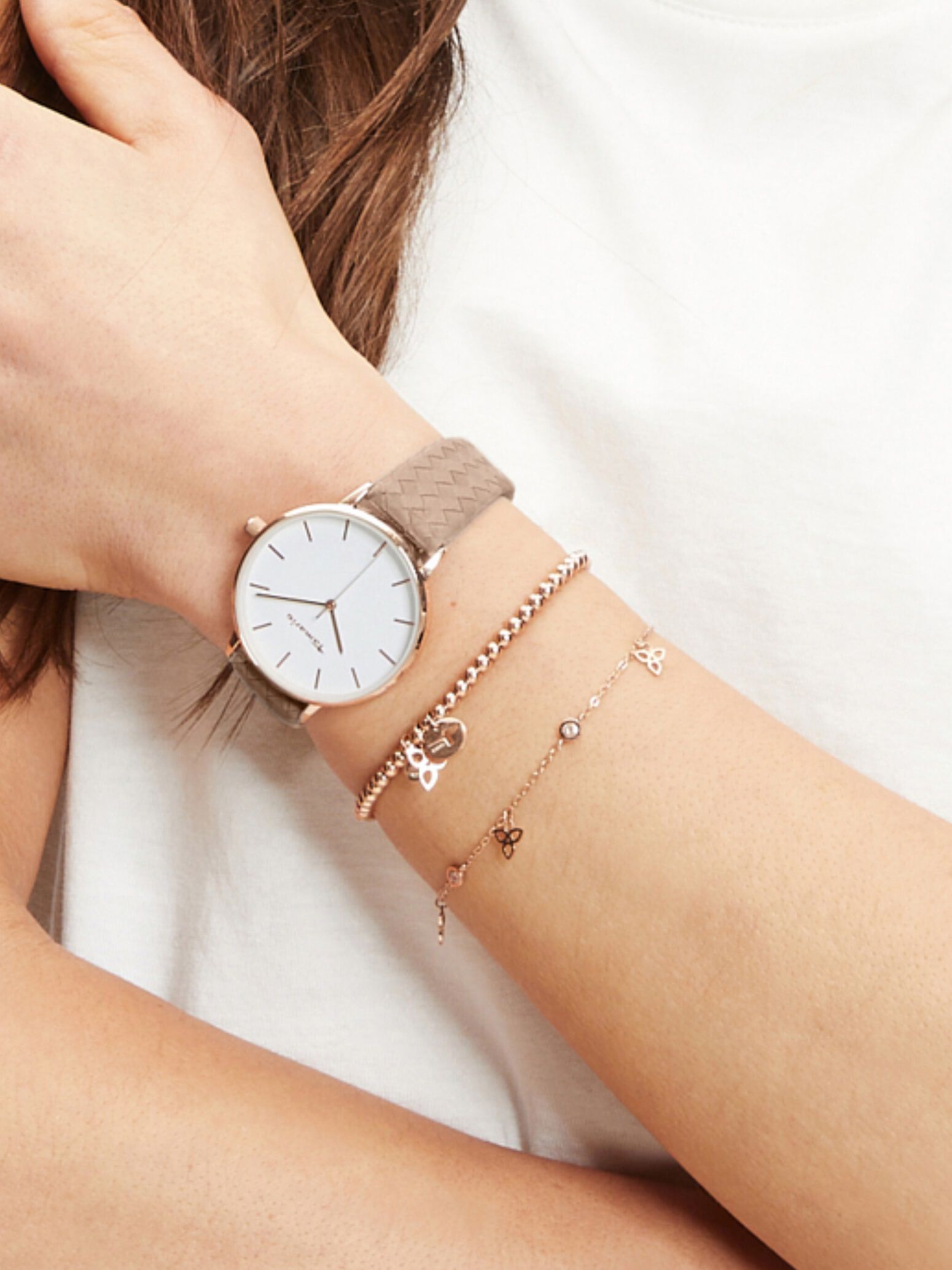 Bracelets - or rose