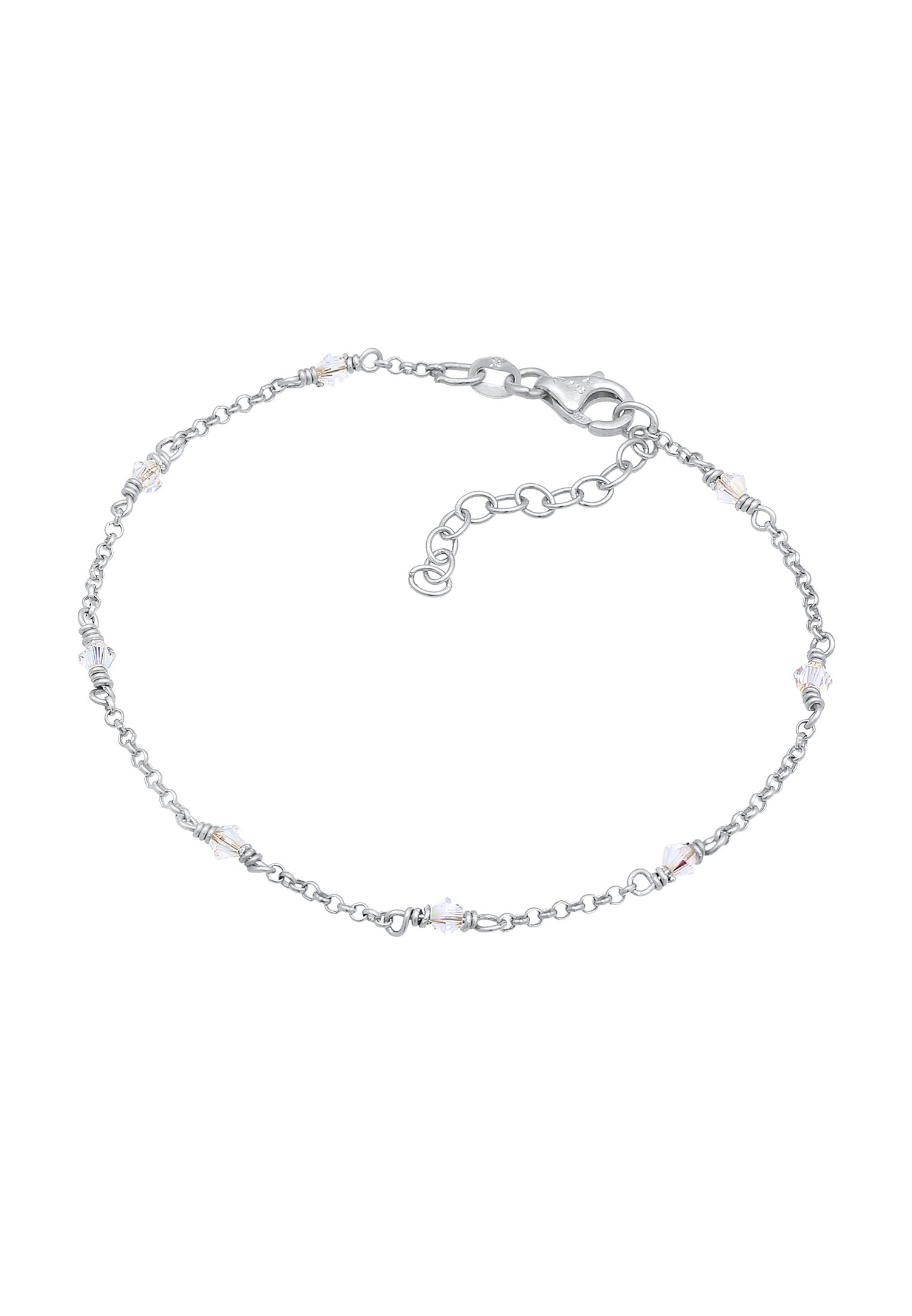 Elli Damen-Filigran-Elegant-Schmuckstück mit Kristallen aus 925er Sterlingsilber