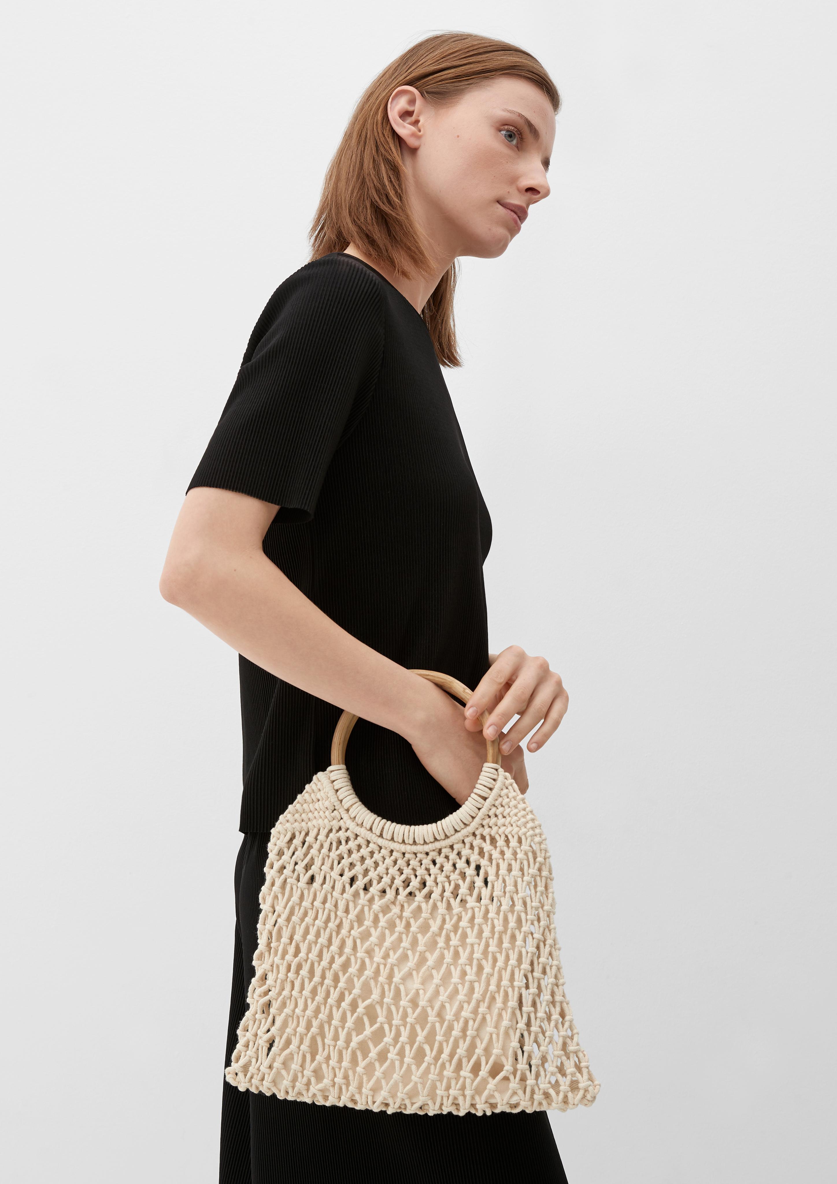 Makramee-Shopper mit Holzgriff  2129936-0805