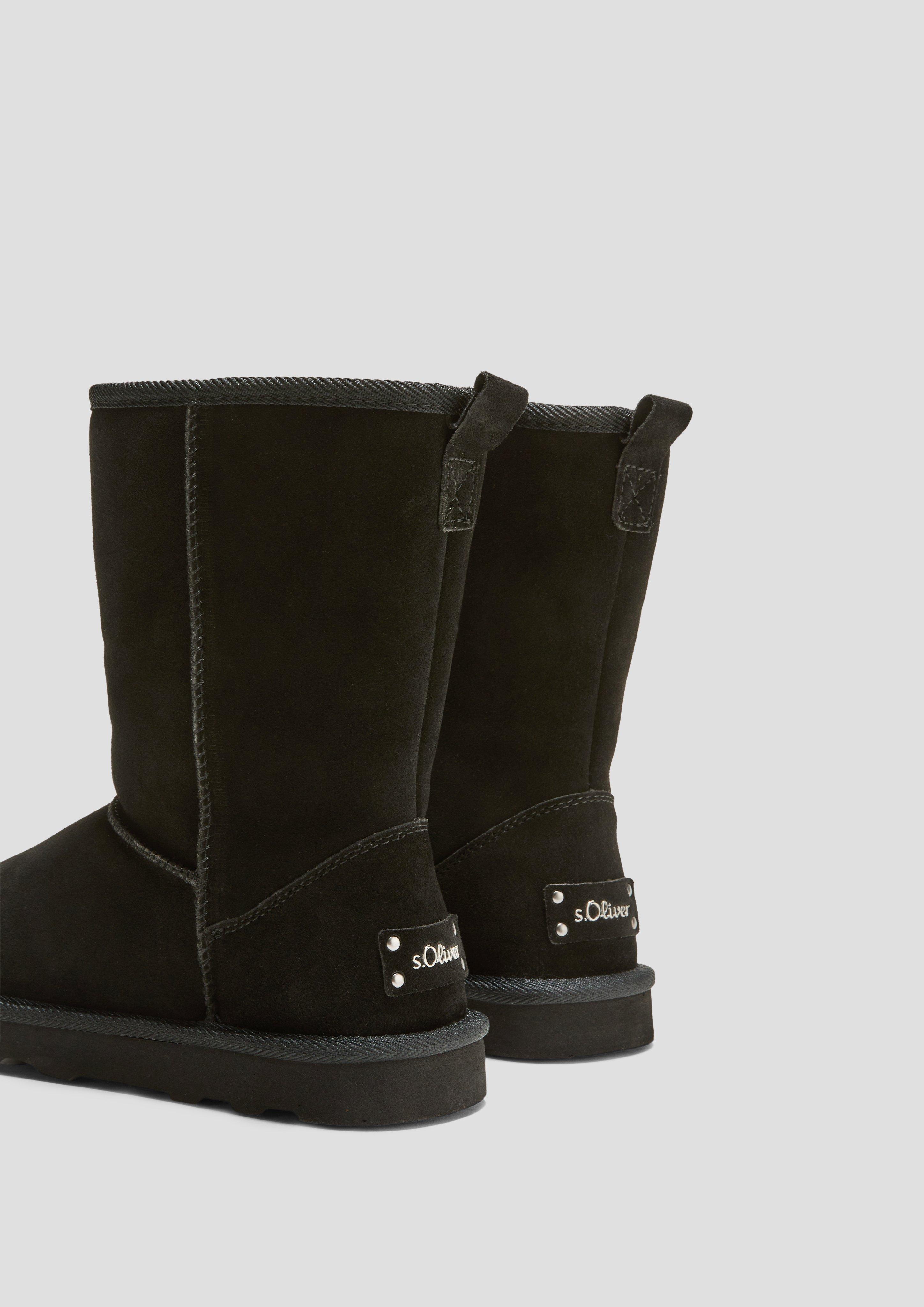 Gefütterte Stiefel im Materialmix  6008602-001